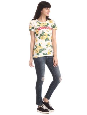 white cotton regular tee - 17665355 - Standard Image - 5