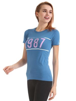 blue cotton regular tee - 17665359 - Standard Image - 2