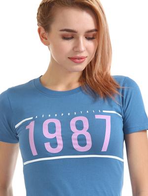 blue cotton regular tee - 17665359 - Standard Image - 5