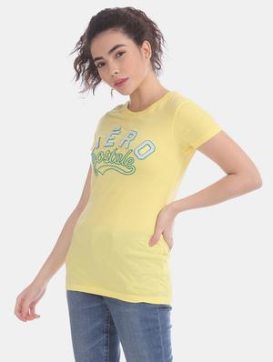 yellow cotton regular tee - 17665363 - Standard Image - 2