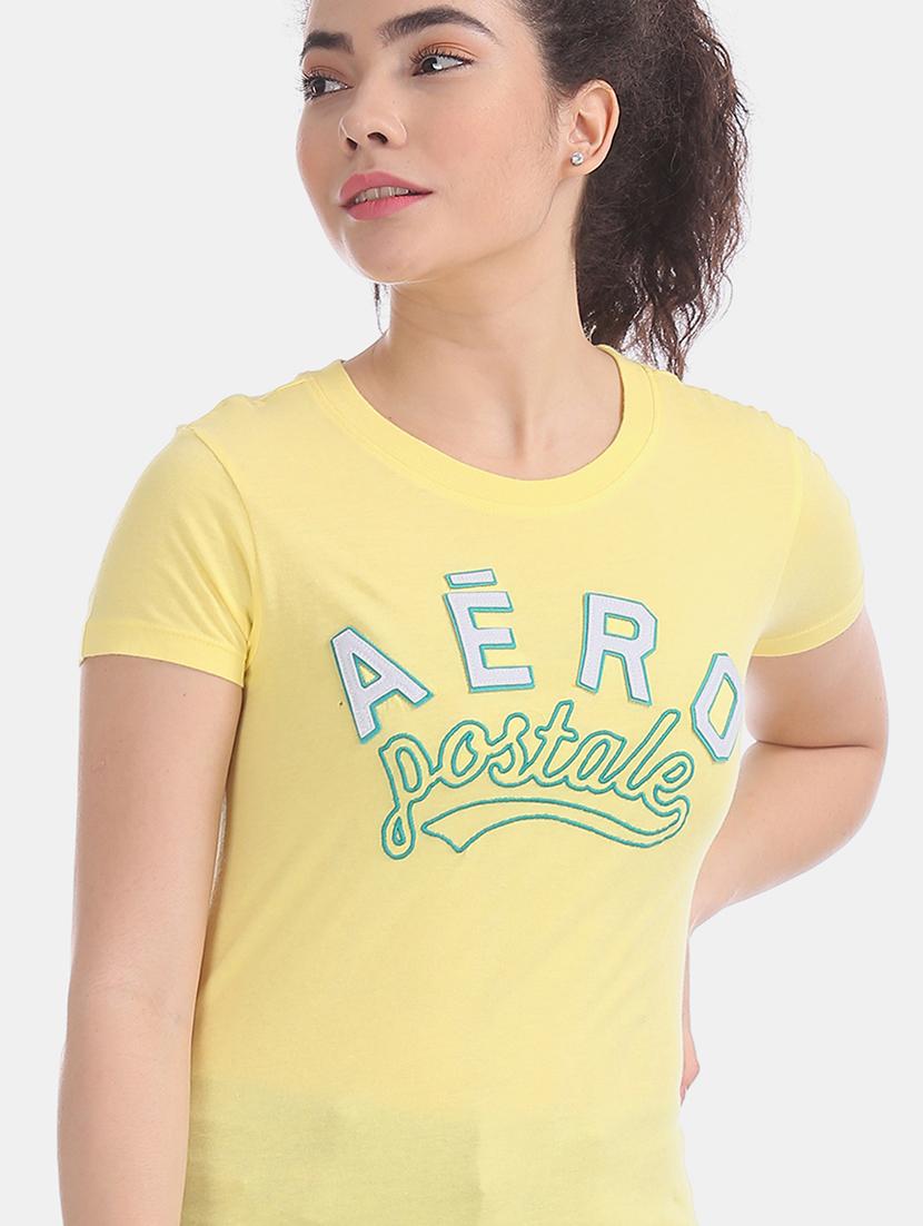 yellow cotton regular tee - 17665363 - Zoom Image - 6