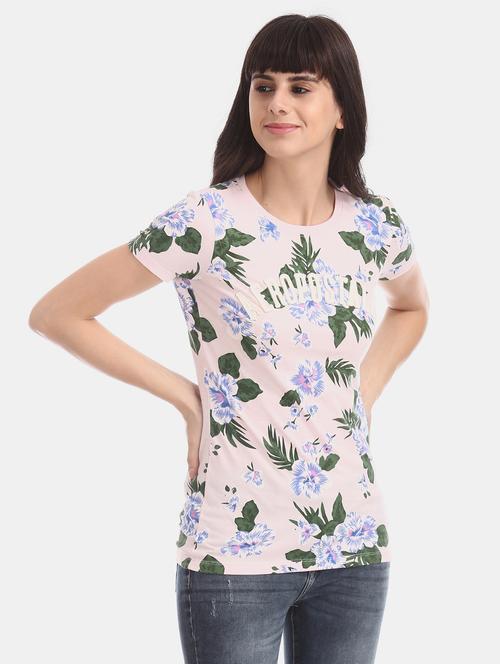 pink cotton regular tee - 17665364 - Standard Image - 1