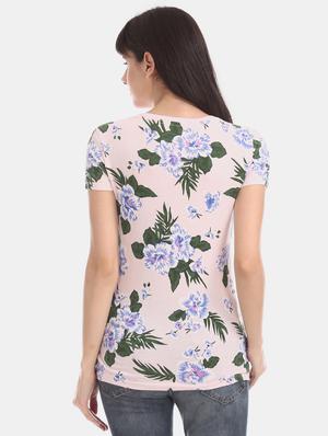 pink cotton regular tee - 17665364 - Standard Image - 4