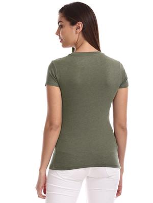 green cotton regular tee - 17665365 - Standard Image - 4