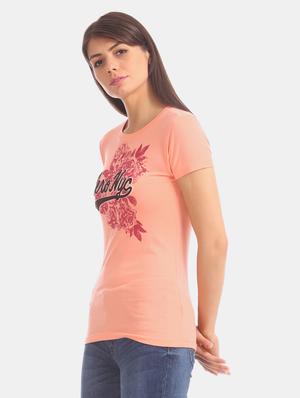 orange cotton regular tee - 17665376 - Standard Image - 3
