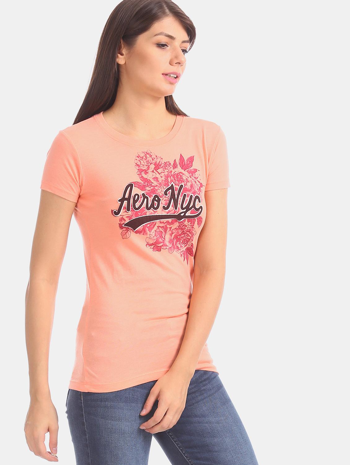orange cotton regular tee - 17665376 - Zoom Image - 2
