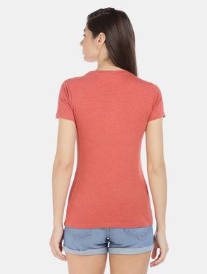 red cotton regular tee - 17665384 - Standard Image - 3