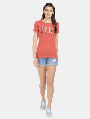 red cotton regular tee - 17665384 - Standard Image - 4