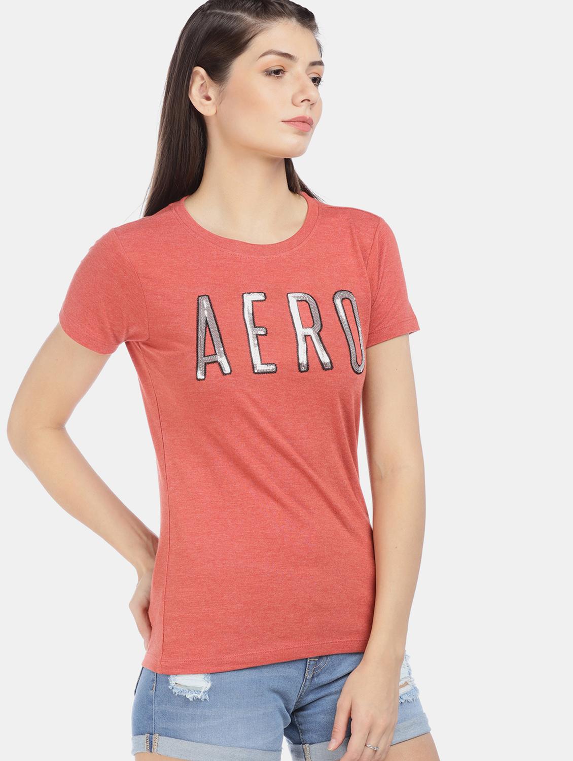 red cotton regular tee - 17665384 - Zoom Image - 1