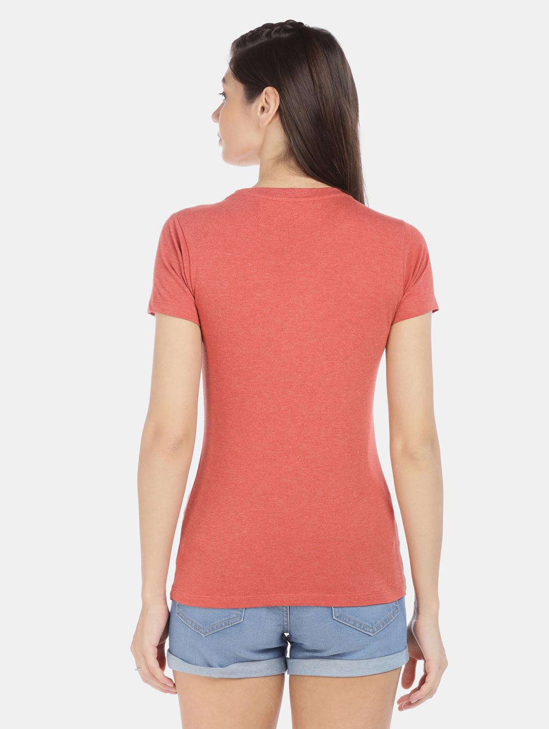 red cotton regular tee - 17665384 - Zoom Image - 3