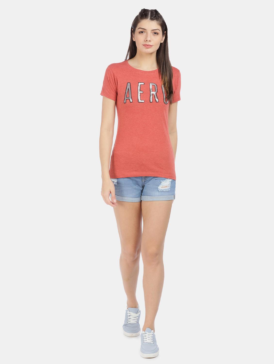 red cotton regular tee - 17665384 - Zoom Image - 4