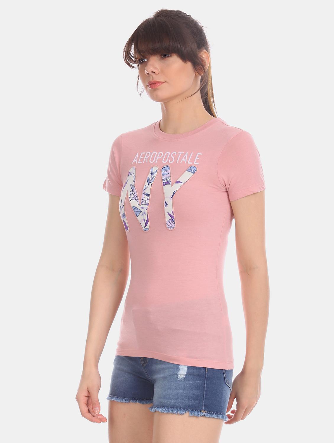 pink cotton regular tee - 17665385 - Zoom Image - 2