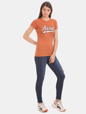 brown cotton regular tee - 17665390 - Standard Image - 5
