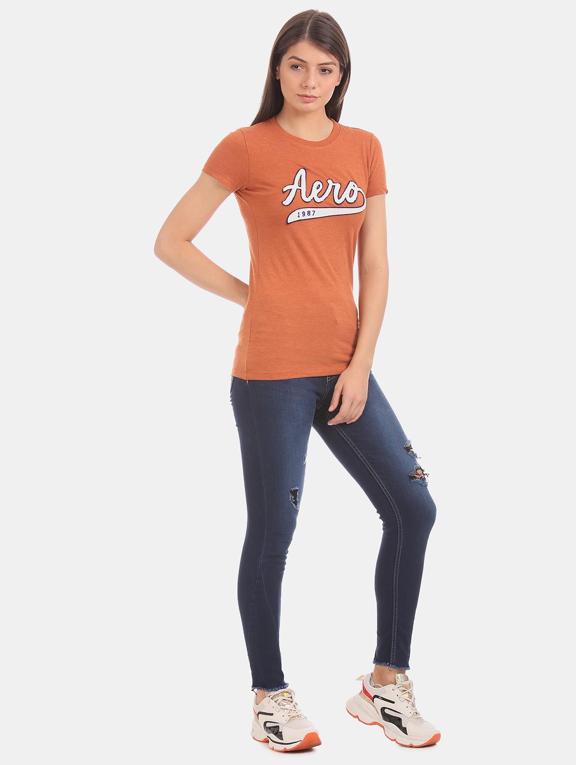 brown cotton regular tee - 17665390 - Zoom Image - 5