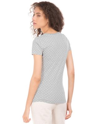 grey cotton regular tee - 17665412 - Standard Image - 3