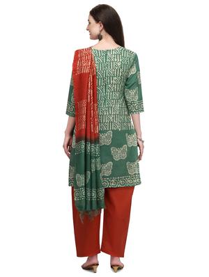 multi colored cotton suit combos unstitched - 17665440 - Standard Image - 5