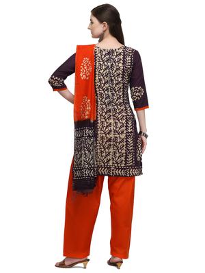 multi colored cotton suit combos unstitched - 17665535 - Standard Image - 5