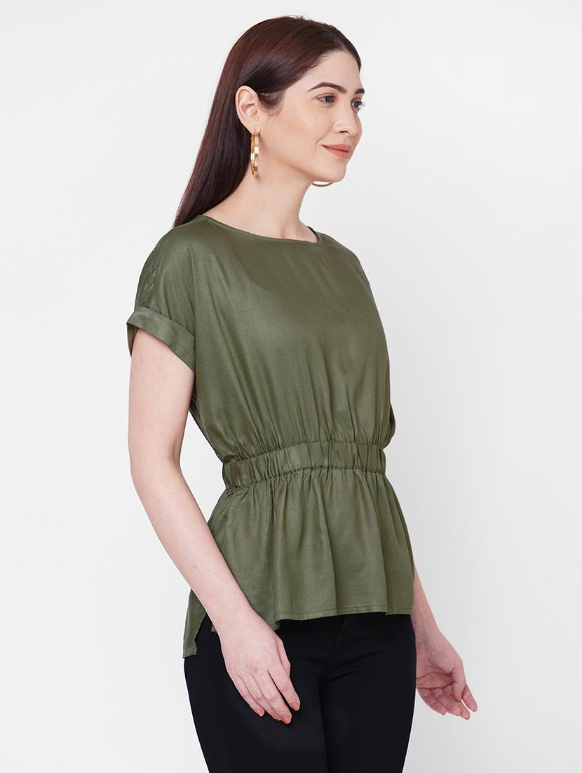 boat neck solid top - 17665599 - Zoom Image - 2
