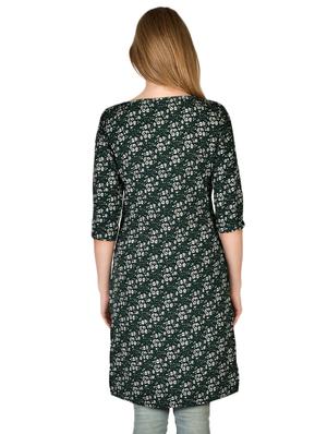 green crepe aline kurti - 17665738 - Standard Image - 3