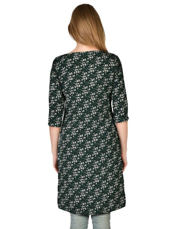 green crepe aline kurti - 17665738 - Zoom Image - 3