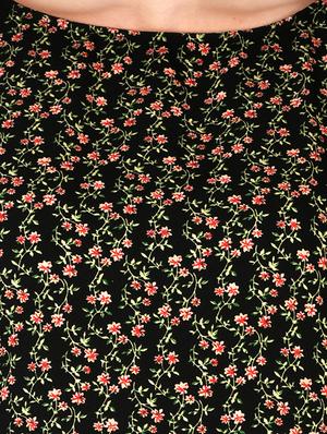 black crepe aline kurti - 17665739 - Standard Image - 5