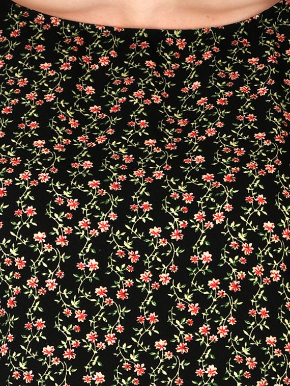 black crepe aline kurti - 17665739 - Zoom Image - 5