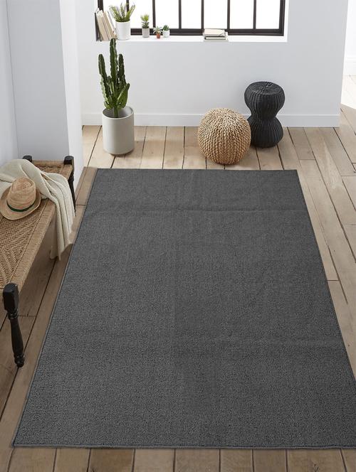 saral home solid polypropylene modern carpet (ivory, 180x270 cm) - 17665758 - Standard Image - 1