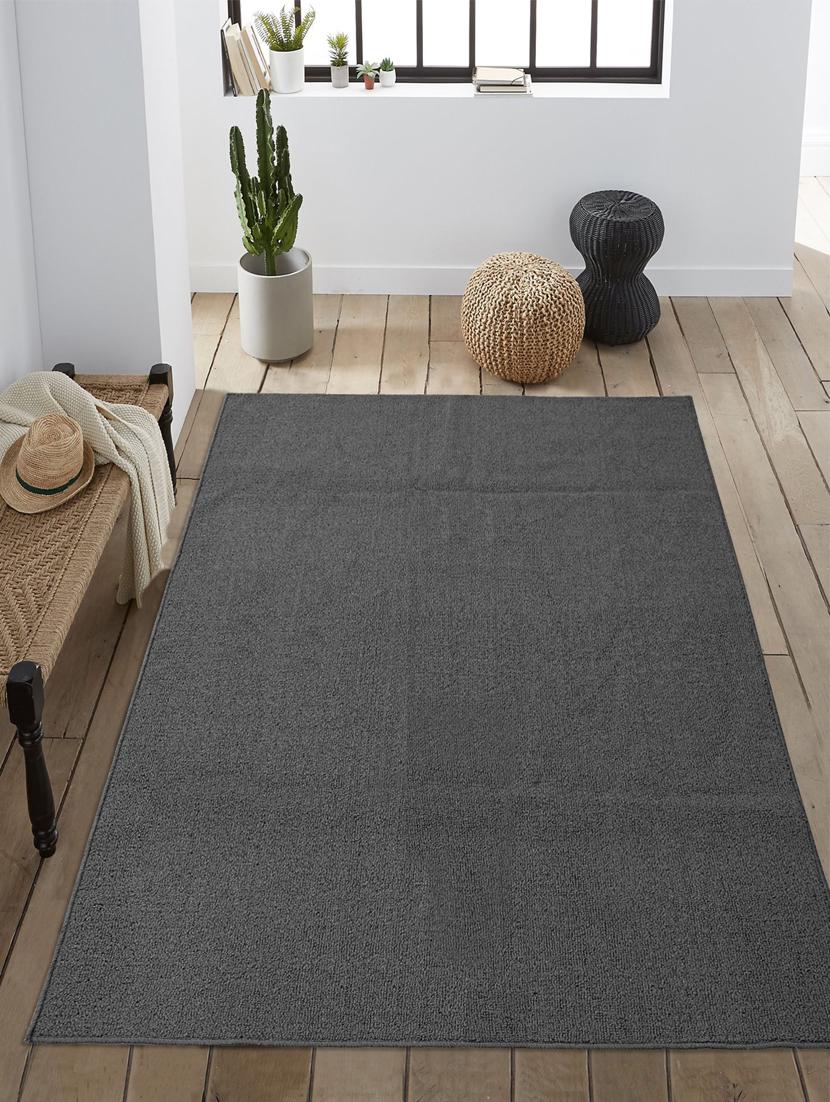 saral home solid polypropylene modern carpet (ivory, 180x270 cm) - 17665758 - Zoom Image - 1