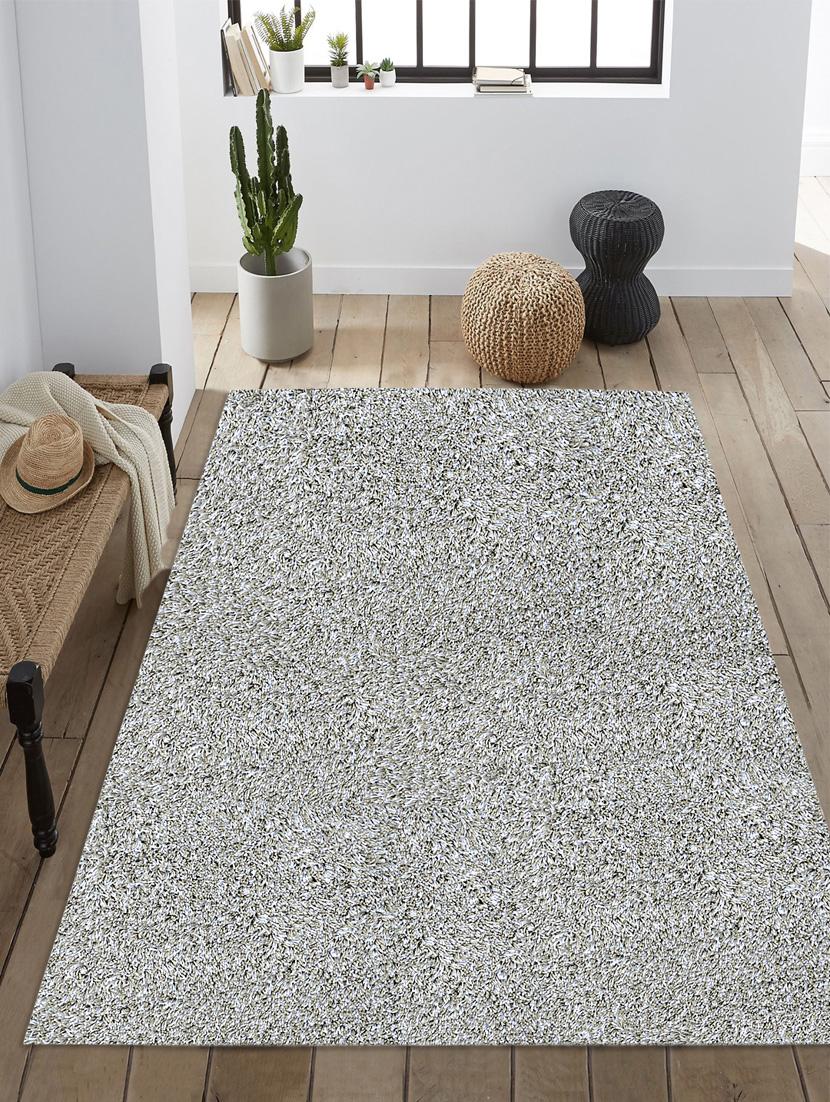 saral home green soft shaggy carpet (120x180 cm) - 17665767 - Zoom Image - 1