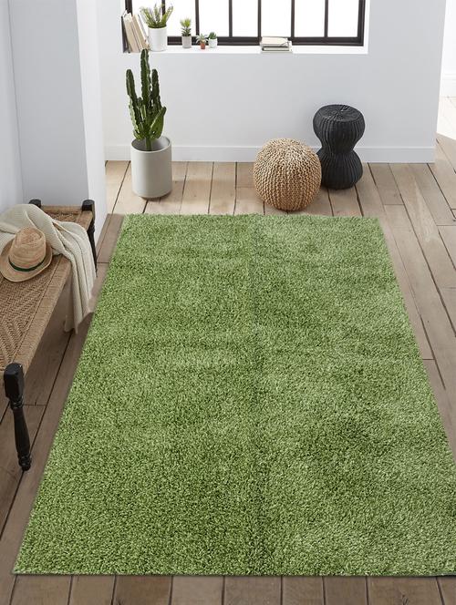saral home blue soft shaggy carpet (150x210 cm) - 17665769 - Standard Image - 1
