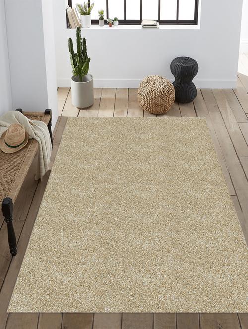saral home gold soft shaggy carpet (150x210 cm) - 17665770 - Standard Image - 1