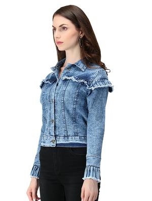 blue denim summer jacket - 17665795 - Standard Image - 2