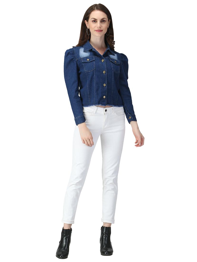 dark blue denim summer jacket - 17665801 - Zoom Image - 4