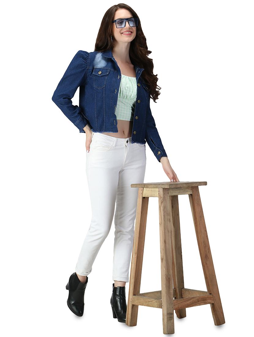 dark blue denim summer jacket - 17665801 - Zoom Image - 5