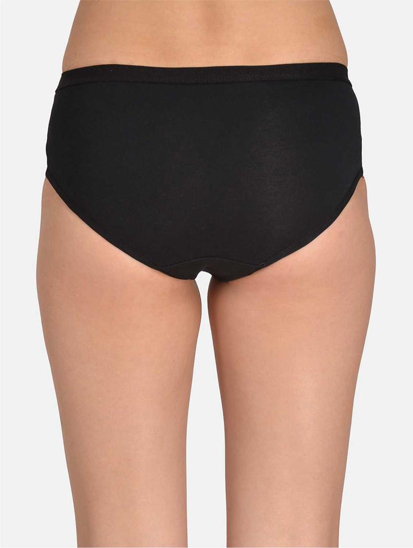 black solid hipster panty - 17666139 - Zoom Image - 3
