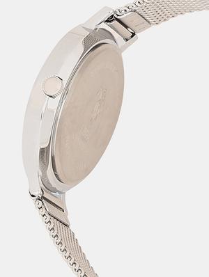 men silver stainless steel strap analogue watch - 17666207 - Standard Image - 2