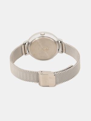 men silver stainless steel strap analogue watch - 17666207 - Standard Image - 3