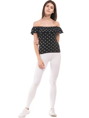 black rayon regular top - 17666230 - Standard Image - 4