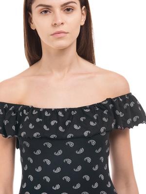 black rayon regular top - 17666230 - Standard Image - 5