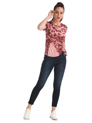 tie & dye ruched top - 17666236 - Standard Image - 4