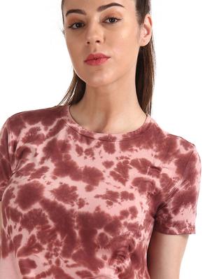 tie & dye ruched top - 17666236 - Standard Image - 5
