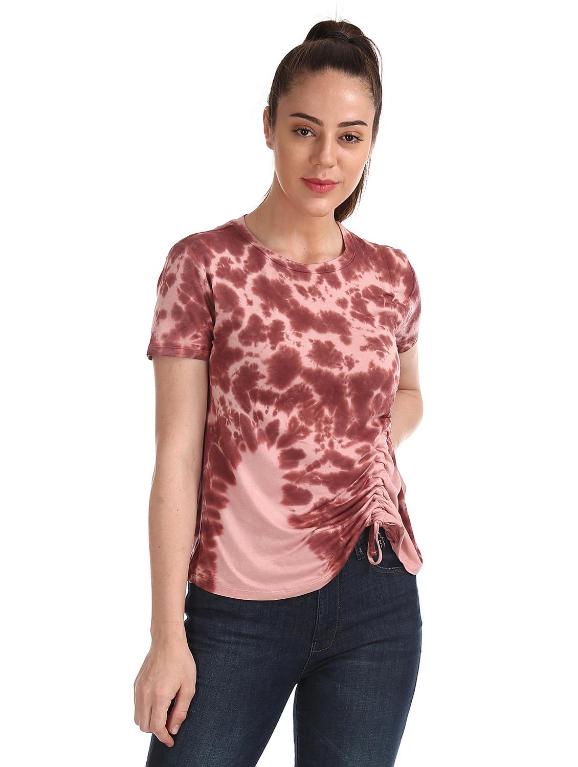tie & dye ruched top - 17666236 - Zoom Image - 1