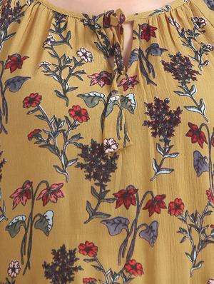bell sleeved floral top - 17666249 - Standard Image - 5