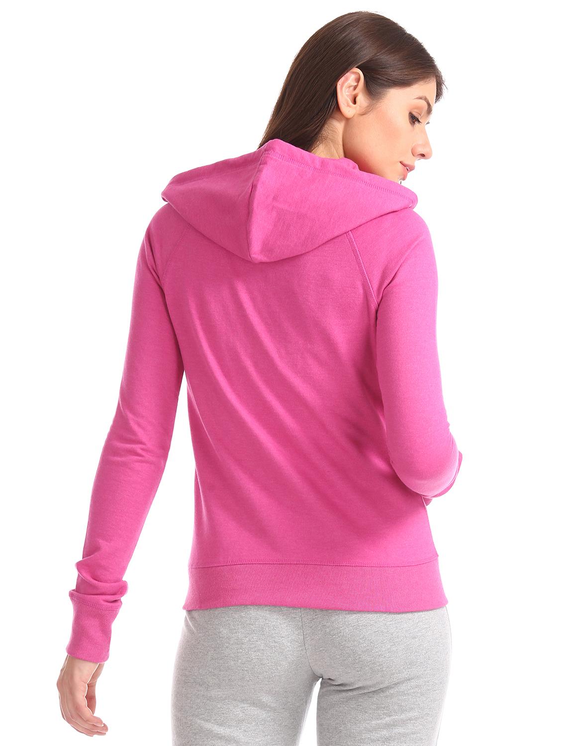 hooded neck printed sweatshirt - 17666273 - Zoom Image - 3