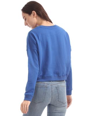 blue cotton regular sweatshirt - 17666276 - Standard Image - 3