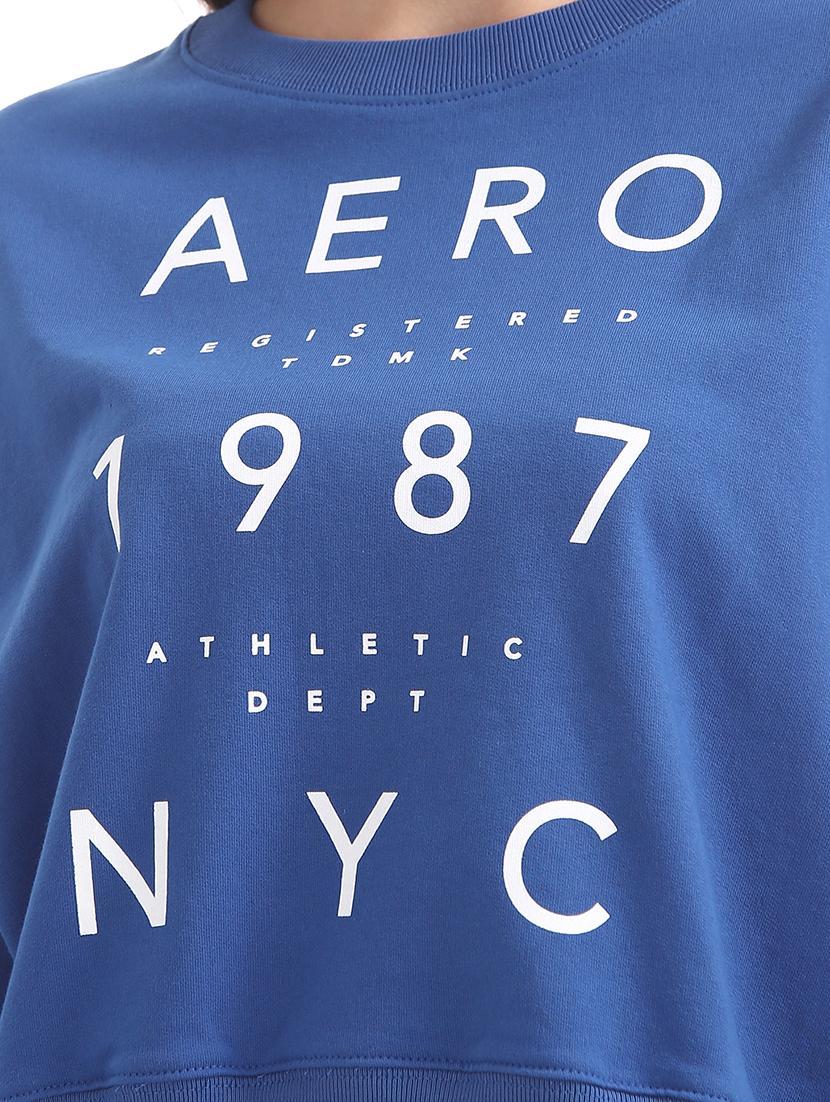 blue cotton regular sweatshirt - 17666276 - Zoom Image - 5