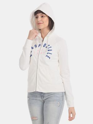 white cotton regular sweatshirt - 17666282 - Standard Image - 2