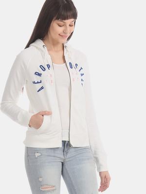 white cotton regular sweatshirt - 17666282 - Standard Image - 3