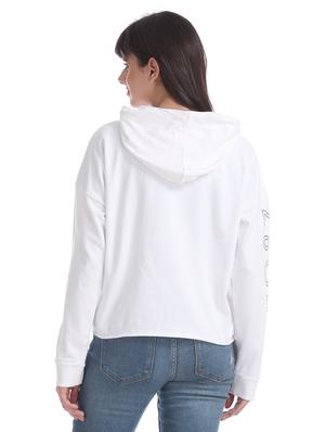 white cotton regular sweatshirt - 17666283 - Standard Image - 4