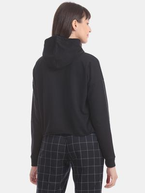 black cotton regular sweatshirt - 17666284 - Standard Image - 4